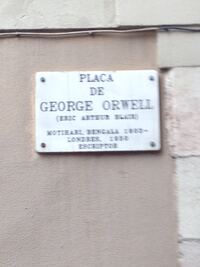 25.02.14 Placa George Orwell